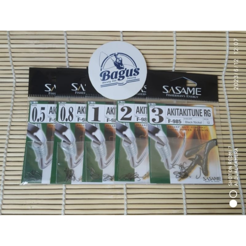 Kail patis mata pancing hook SASAME seri Akita kitsune RG F985