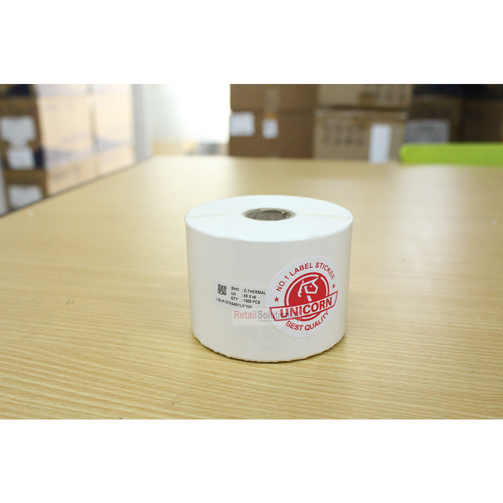 Stiker Label Barcode Thermal 65x40mm / 65x40 mm / 65 x 40 mm isi 1000