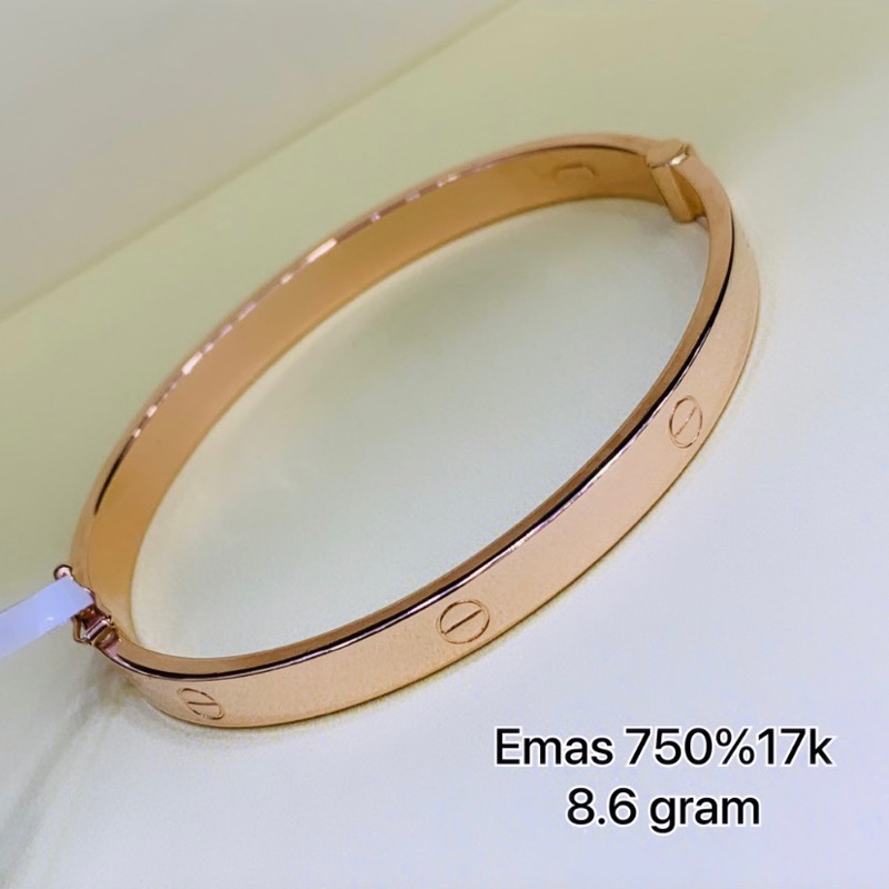 gelang model italy emas 750%