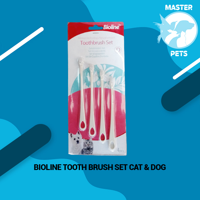 Sikat Gigi Hewan Kucing Anjing Bioline Tooth Brush