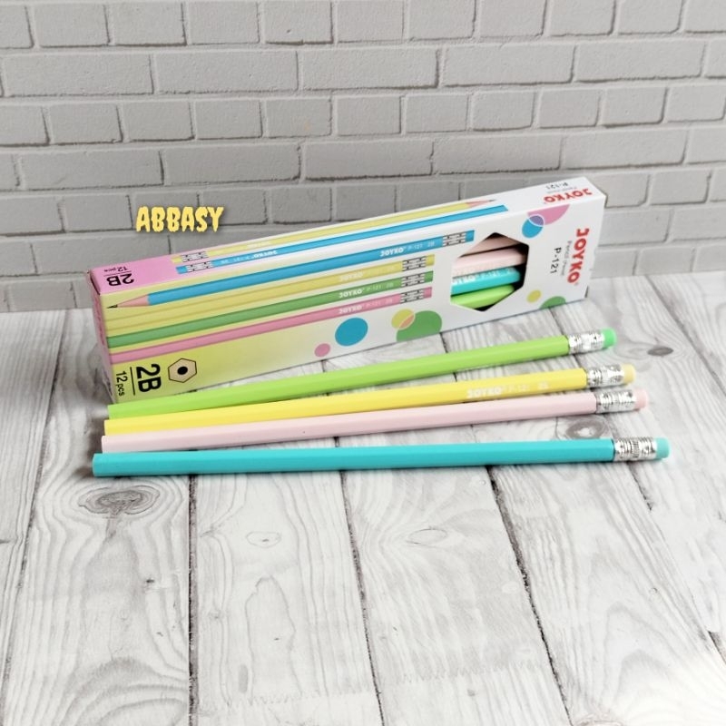 

Pensil 2B Joyko P-121 ada penghapus ( isi 6 pcs )