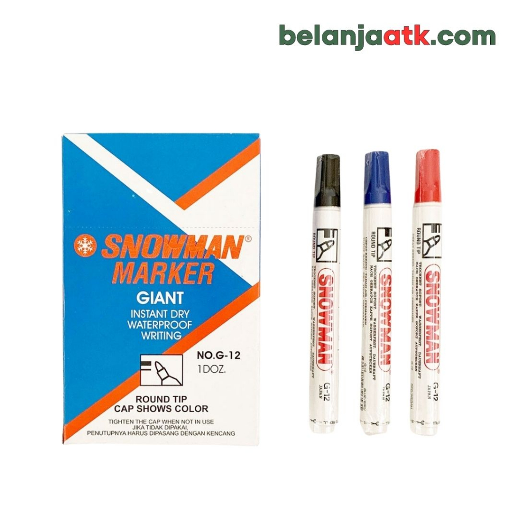 

Snowman Spidol Permanen G-12 Black