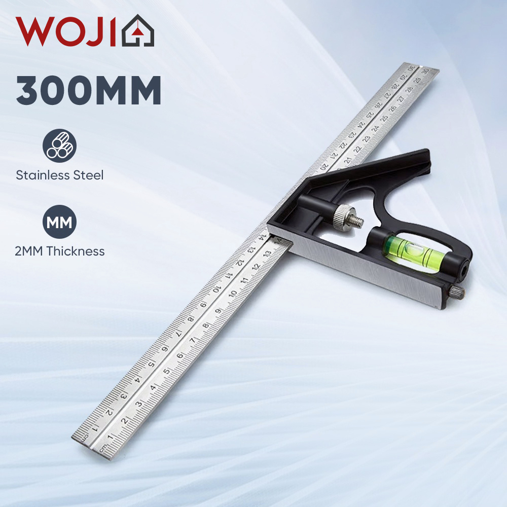 Pengggaris Siku L Waterpass Mistar Alat Ukur Sudut Tukang Square Ruler