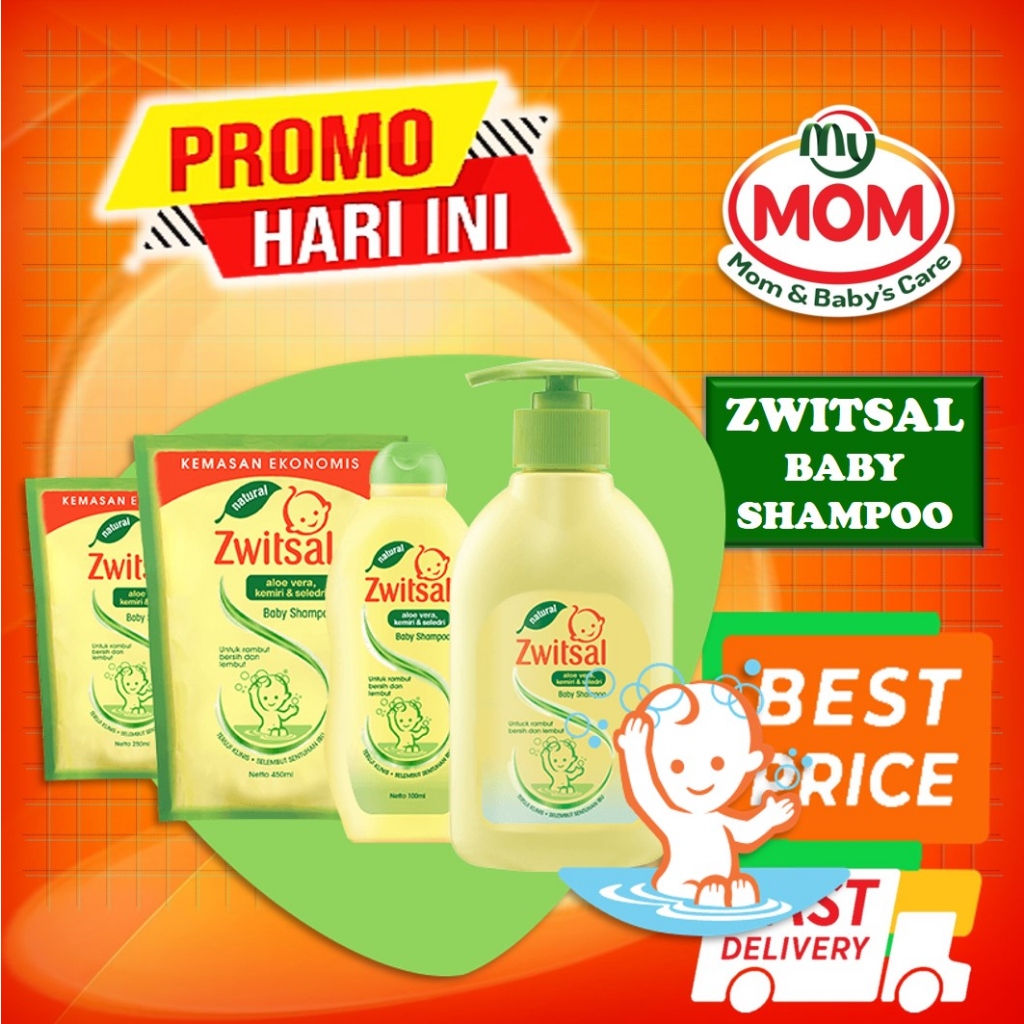 [BPOM] Zwitsal Baby Shampoo / Shampo Bayi / Sampo Bayi / Natural Aloe Vera AVKS / MY MOM