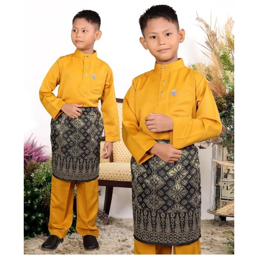 Baju Melayu Anak Warna Terang