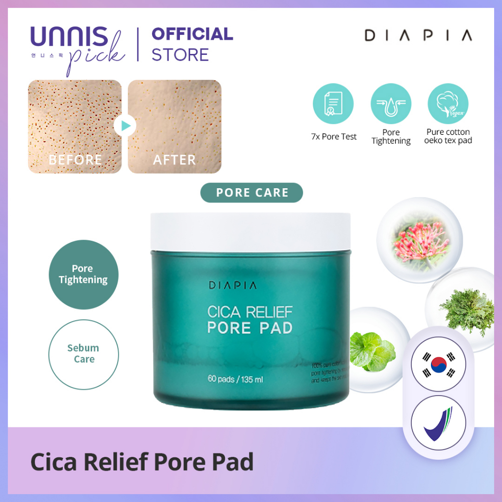 DIAPIA Cica Relief Pore Pad (135 ml)