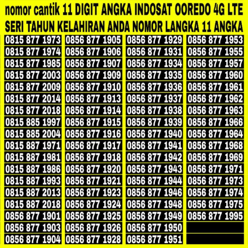 nomor cantik seri tahun simpati 4g lte - XL 4G LTE - Indosat 4g LTE nomor seri tahun kelahiran