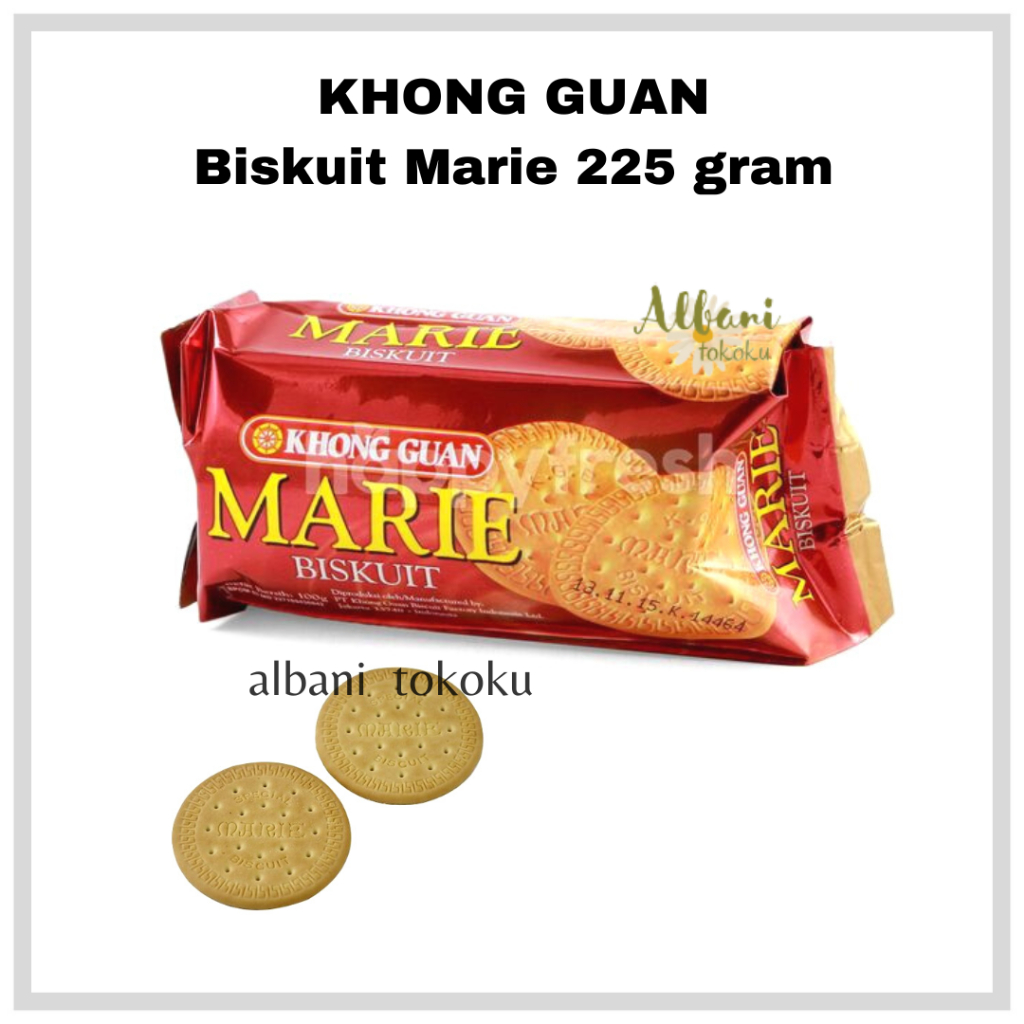 

Khong Guan Biskuit Marie Spesial - Kemasan 225 gr - Roti Susu Marie