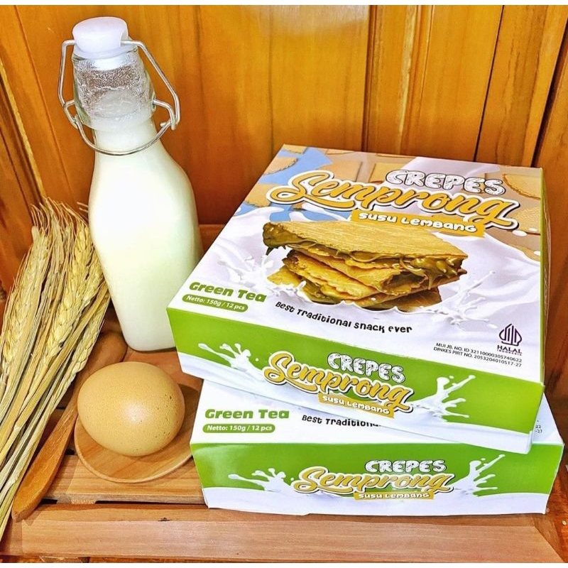 CREPES SEMPRONG SUSU LEMBANG - CREPES BANDUNG ISI 12pcs 165GRAM - CREPES SUSU LEMBANG