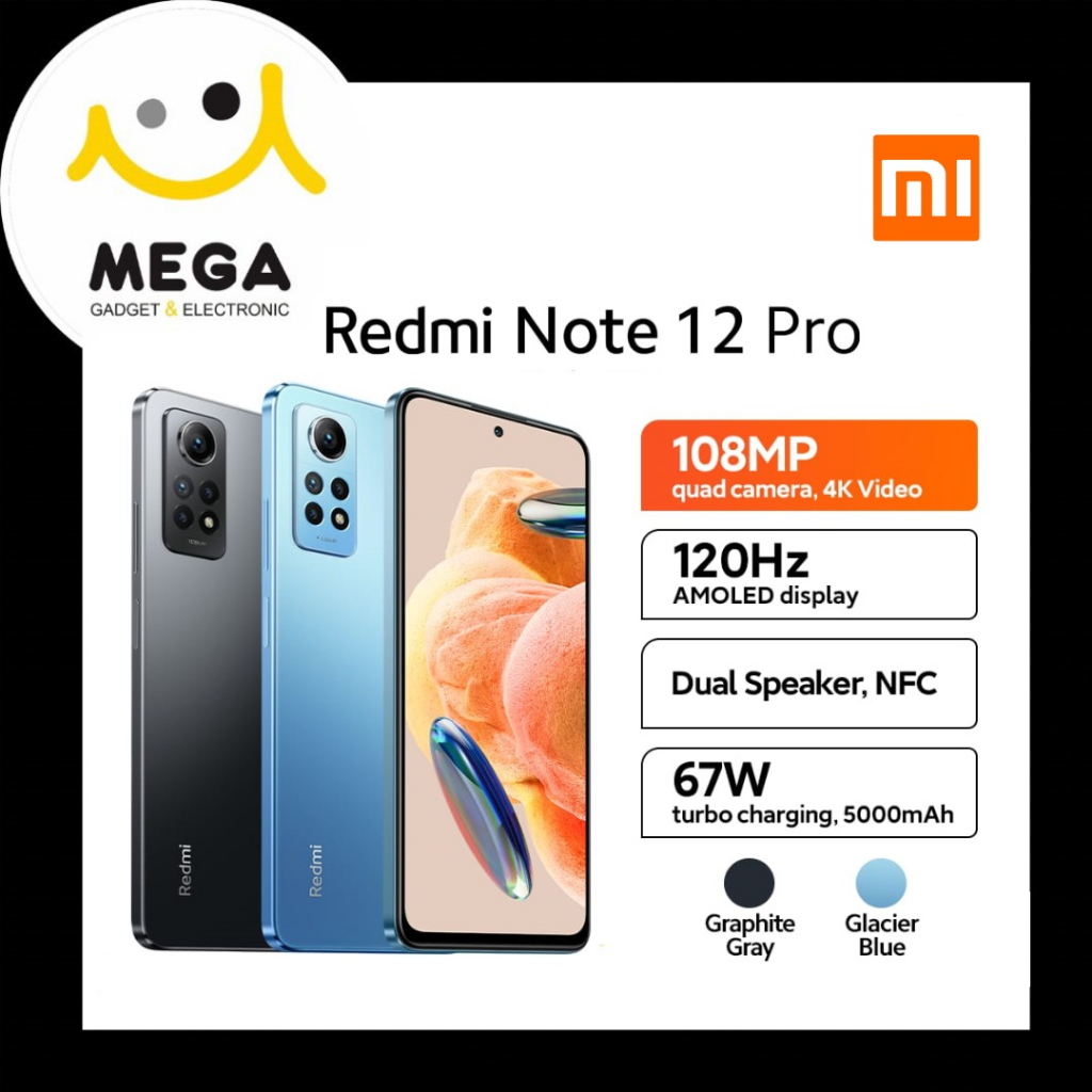 Xiaomi Redmi Note 12 Pro 6GB + 128GB Garansi Resmi Xiaomi Indonesia