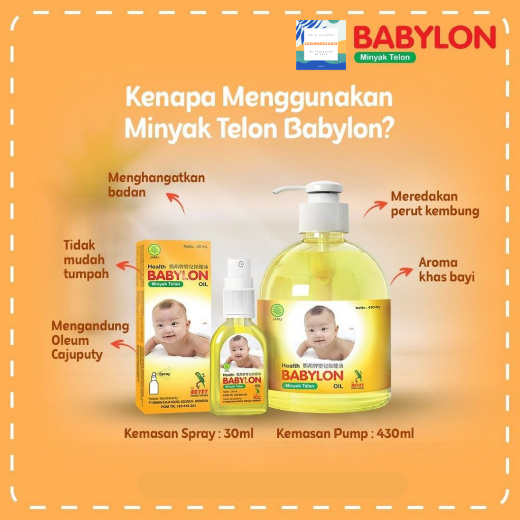 MINYAK TELON BABYLON SPRAY 30 ml MINYAK TELON BAYI