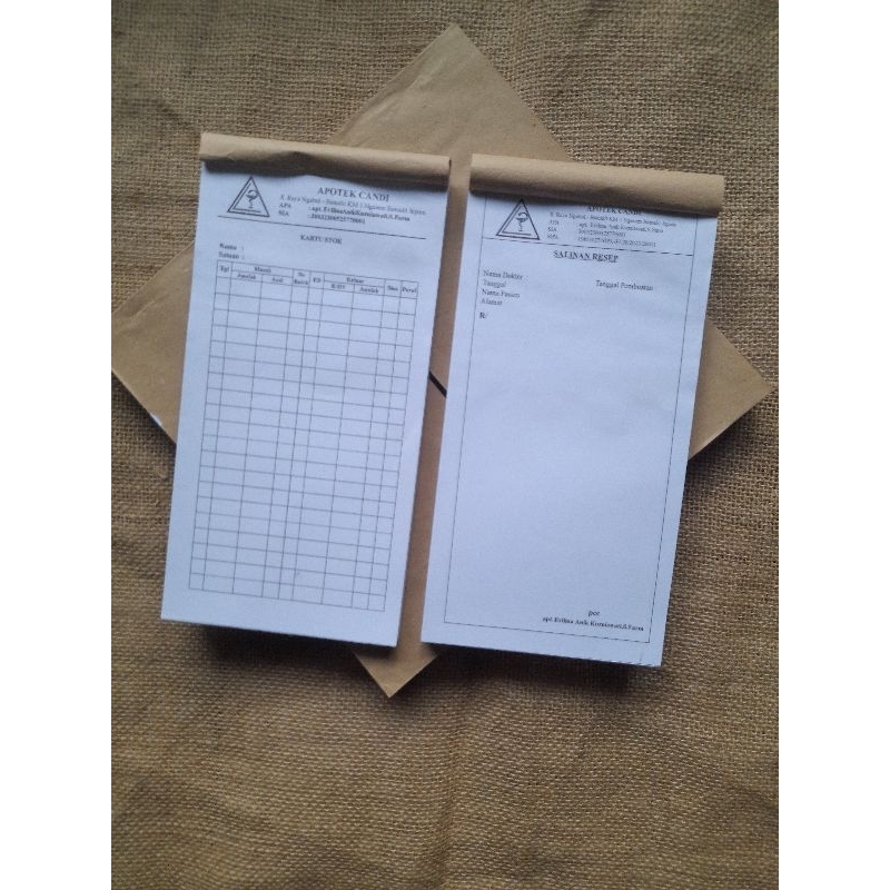 

NOTA CUSTOM 3ply Ukuran 1/3 folio Free desain