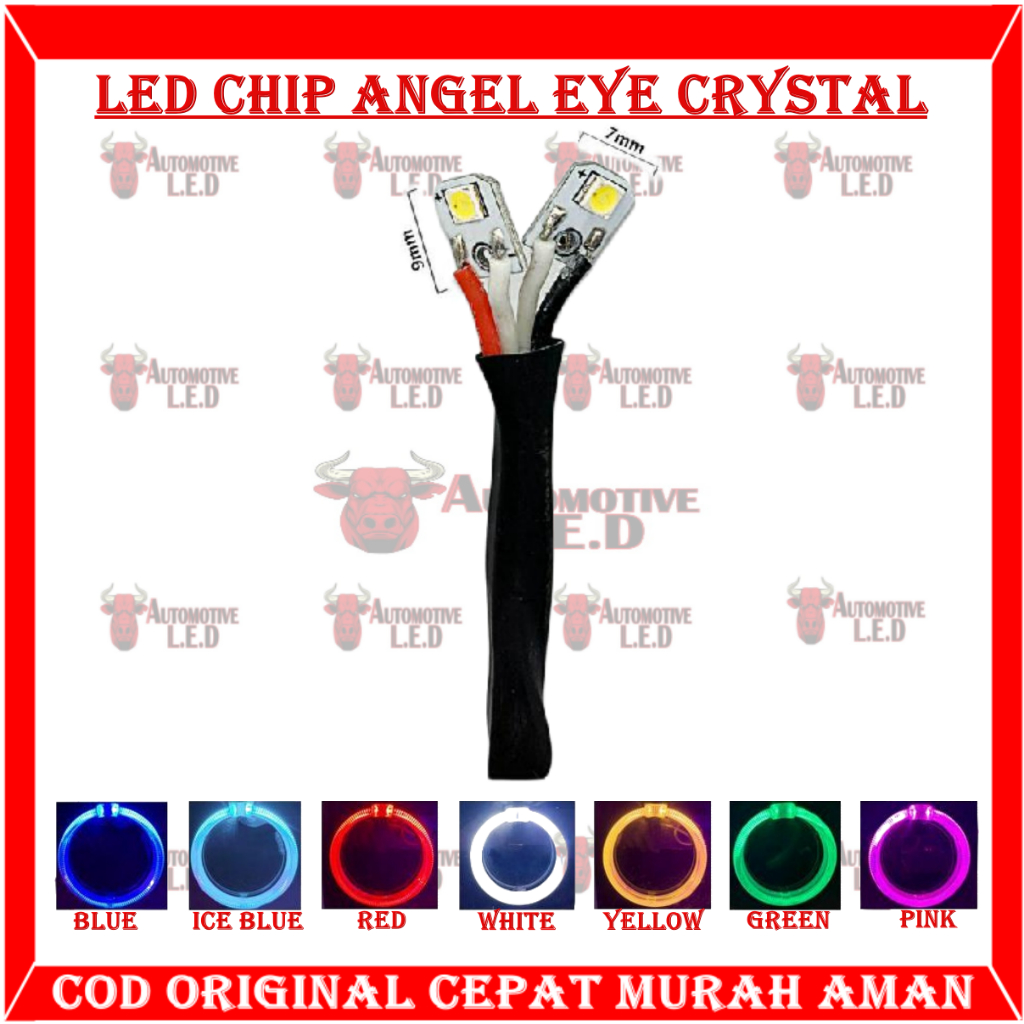 ORIGINAL LED CHIP RING KRISTAL BMW LED CHIP ANGEL EYE KRISTAL SHROUD BMW LED RING LAMPU LED CHIP SHROUD BMW