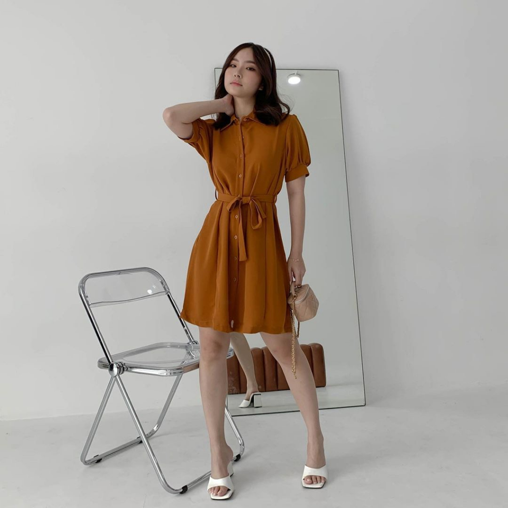 CINDERELLA KOREAN DRESS PUFFY SLEEVE - DRESS BUSUI FRIENDLY - DRESS FORMAL KOREA - DRESS PESTA - MINI DRESS KONDANGAN - DRESS PESTA SEXY - BRIDESMAID DRESS - VINTAGE SUMMER DRESS PANTAI - HADIAH / KADO ULTAH CEWEK