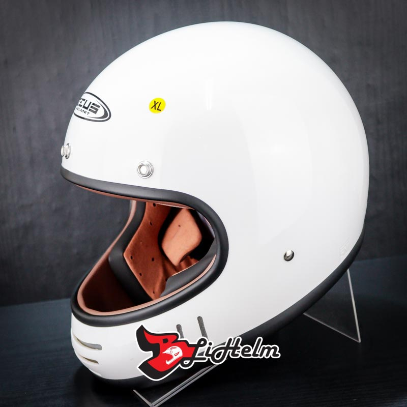 HELM ZEUS 816 C SOLID WHITE | ZS816C RETRO