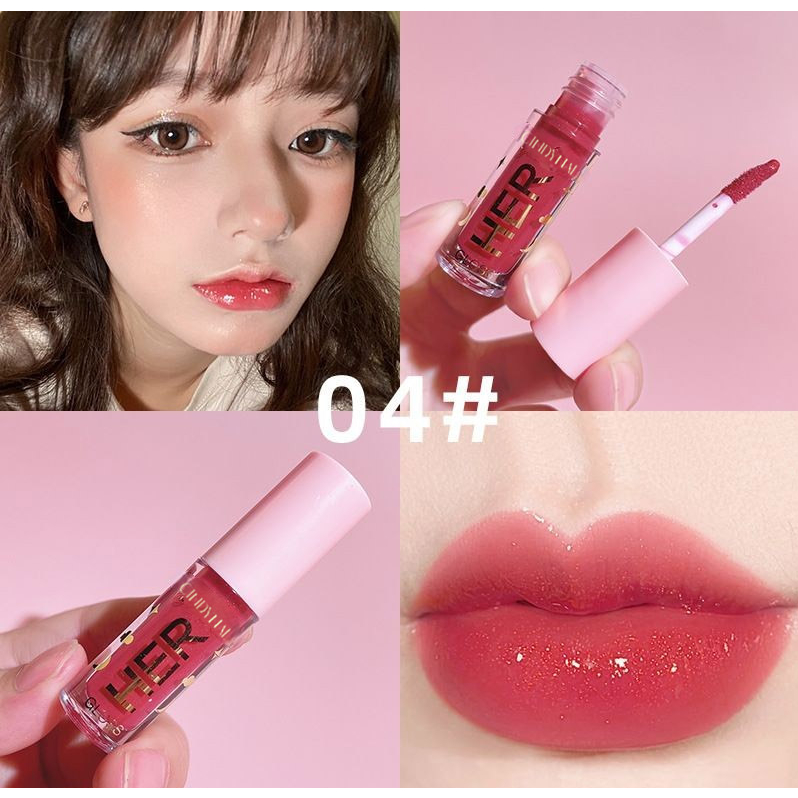 CINDYNAL Her Dragon Ranee Lip Gloss Moisturizing Lip Glow-04 INSTA GLAM