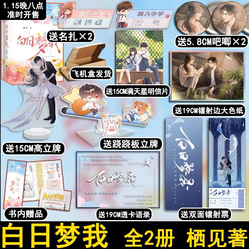 [Ready Stock] Novel Bai Ri Meng Wo (2in1) End | 白日梦我 全2册 | You Are My Desire | Novel Mandarin