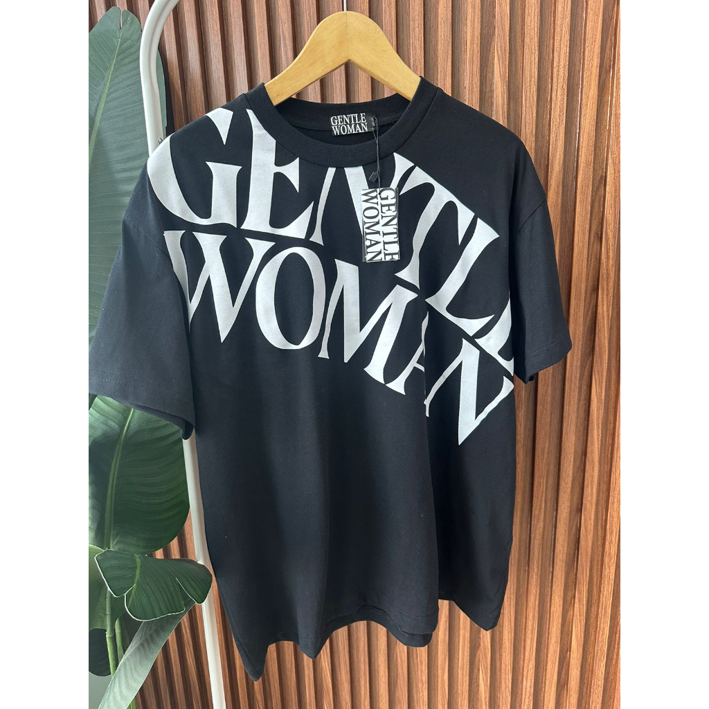 gentle woman oversized basic logo tshirt impt