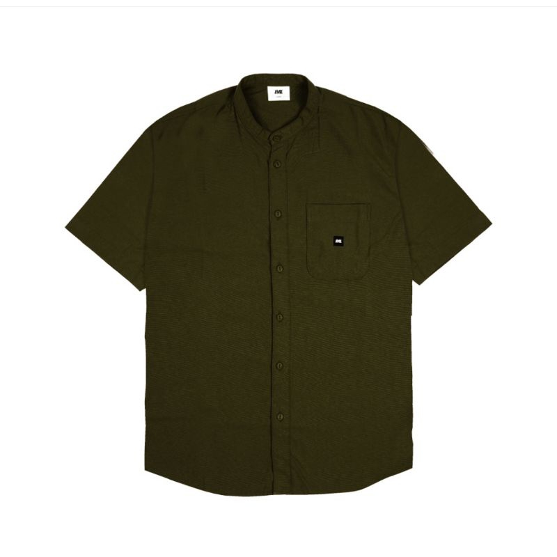 kemeja baju koko EVIL ARMY cultus olive