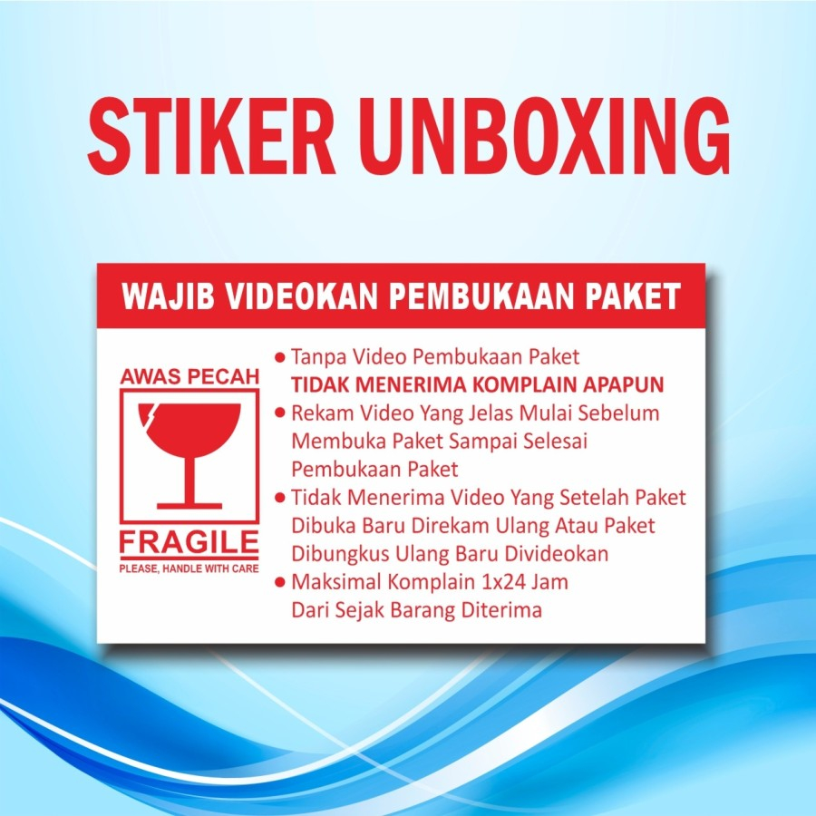 

STIKER VIDEO UNBOXING