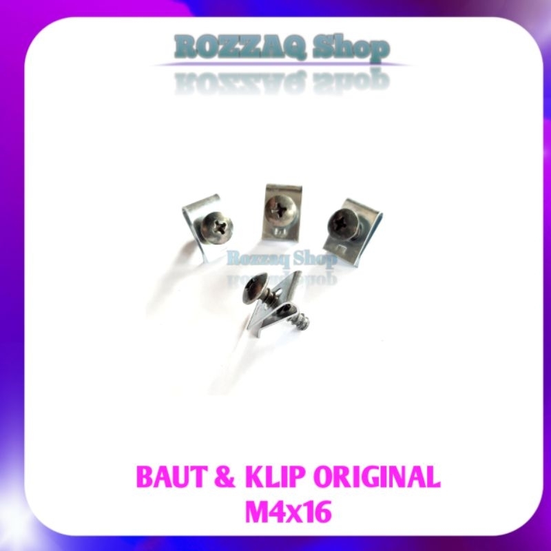 20 PCS BAUT KLIP HONDA SILVER 4x16 BAUT KLIP BODY HONDA MATIC UKURAN 4×16 SKRUP KLIP HONDA MATIC BEAT VARIO SCOOPY