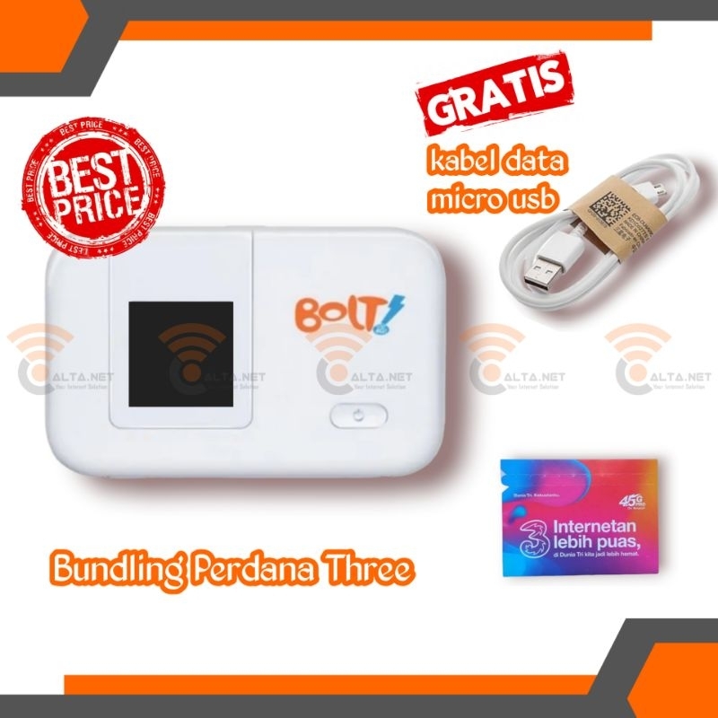 Modem Mifi Bolt Slim 1/E5372S Bundling Kartu Perdana - altanet.store