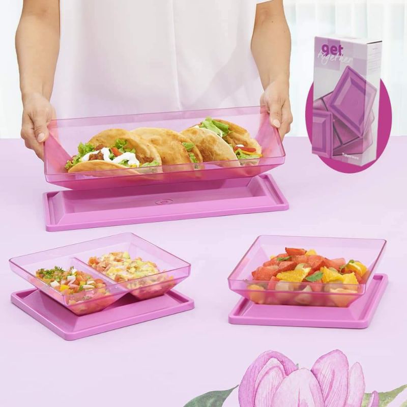 GET TOGETHER TUPPERWARE SET CRISTAL PREMIUM