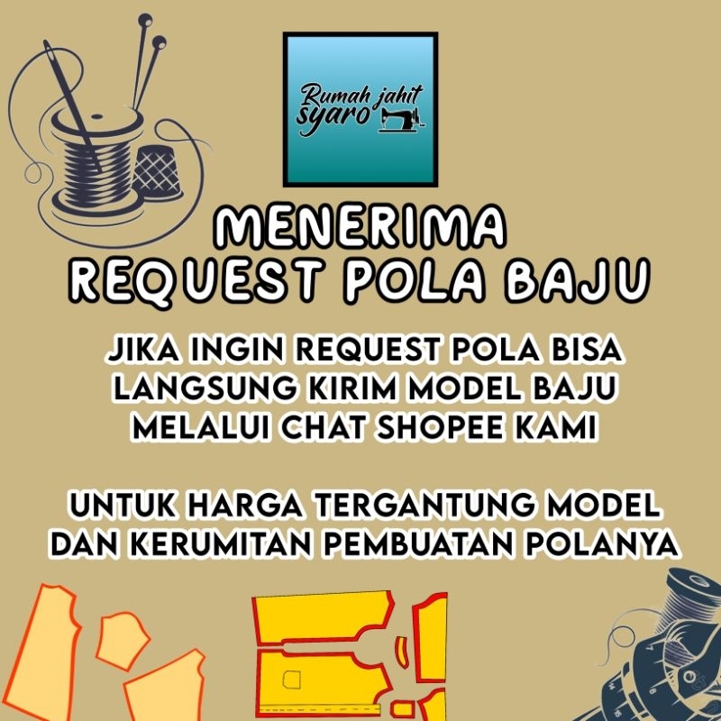 

[RJS49]Menerima Request pola baju dll - RJS POLA