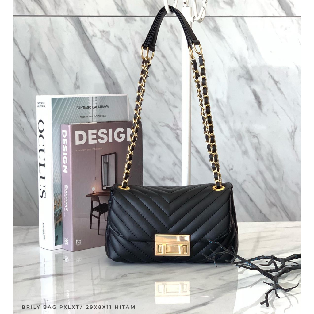 Pondoktascantik Tas Wanita Brilly Selempang Bordir London Kyoto