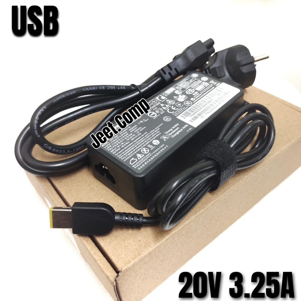 ORIGINAL Adaptor Charger Laptop IBM Lenovo G400 G400S G405 G405S G400AS 20V 3.25A USB