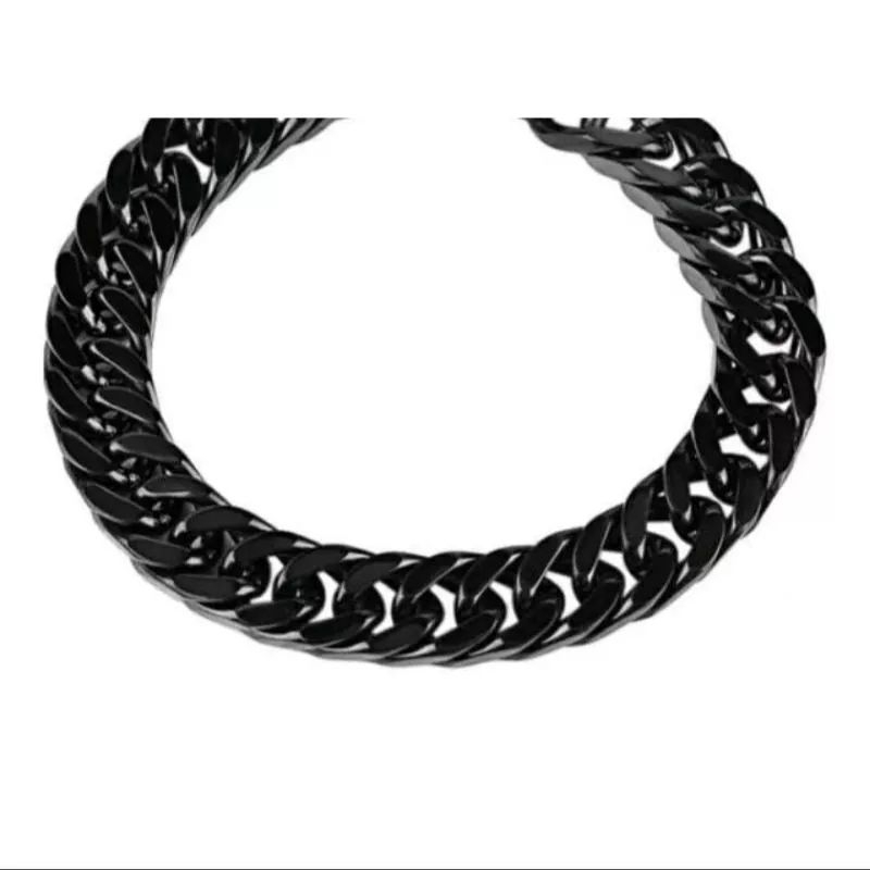 Gelang Rantai Titanium BLACK Pria