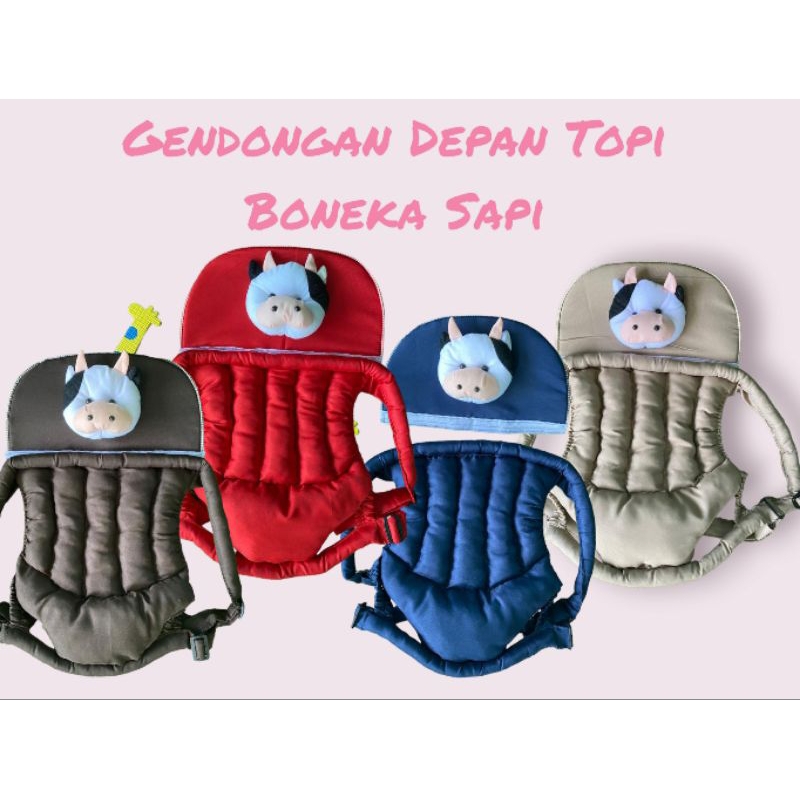 gendongan depan topi sapi | gendongan depan bayi | gendongan | gendongan depan