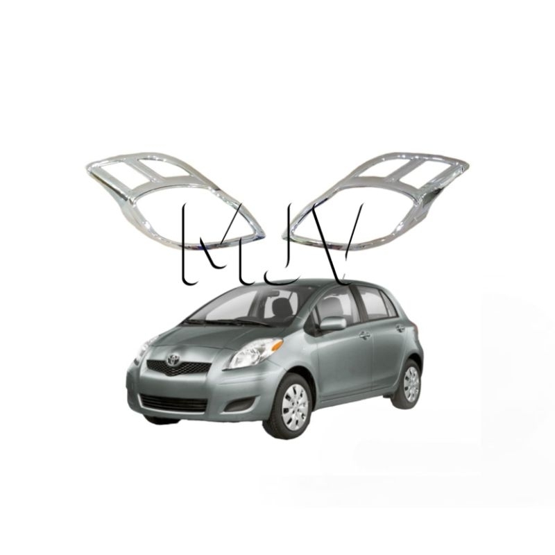 GARNIS COVER LAMPU DEPAN VARIASI YARIS 2009-2013 CROM JSL