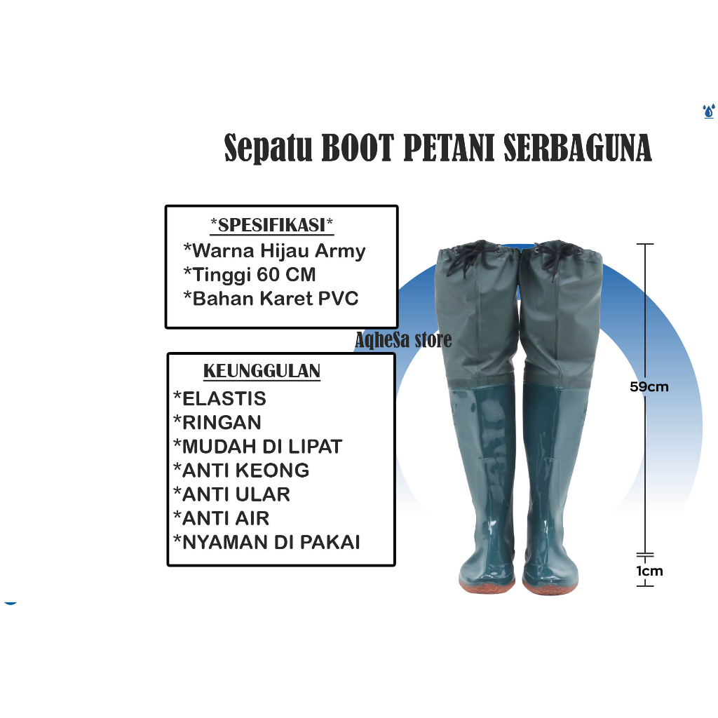 SEPATU BOOT PETANI SAWAH PETERNAK MANCING