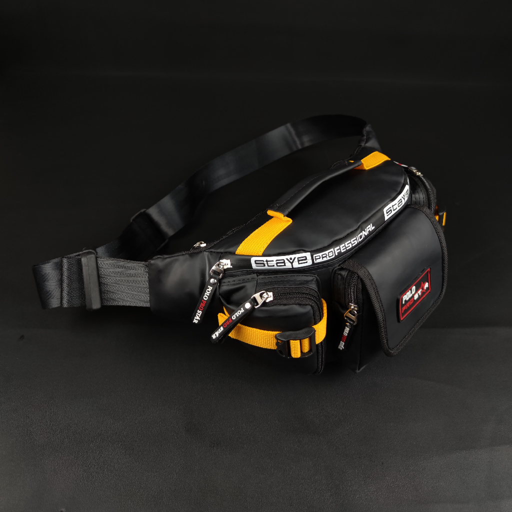 TAS PRIA ANTI AIR Waistbag Tas Pinggang Tas Selempang Terbaru Original Polo Prostar Waterproof