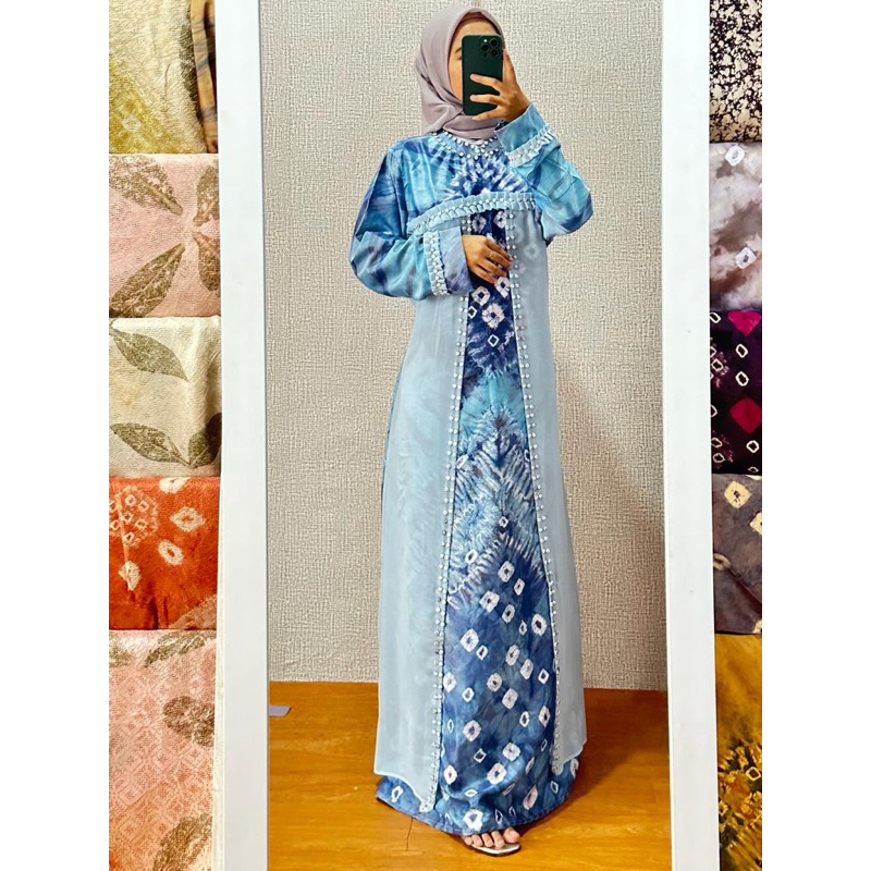 GAMIS JUMPUTAN PALEMBANG ASLI HANDMADE SUTRA SILK