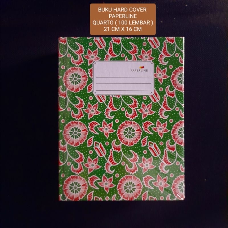 

BUKU QUARTO / KWARTO HARD COVER PAPERLINE ( 100 LEMBAR )