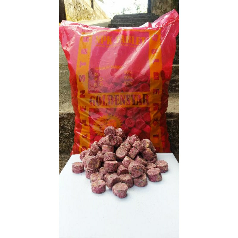 pupuk NPK tablet golden star merah