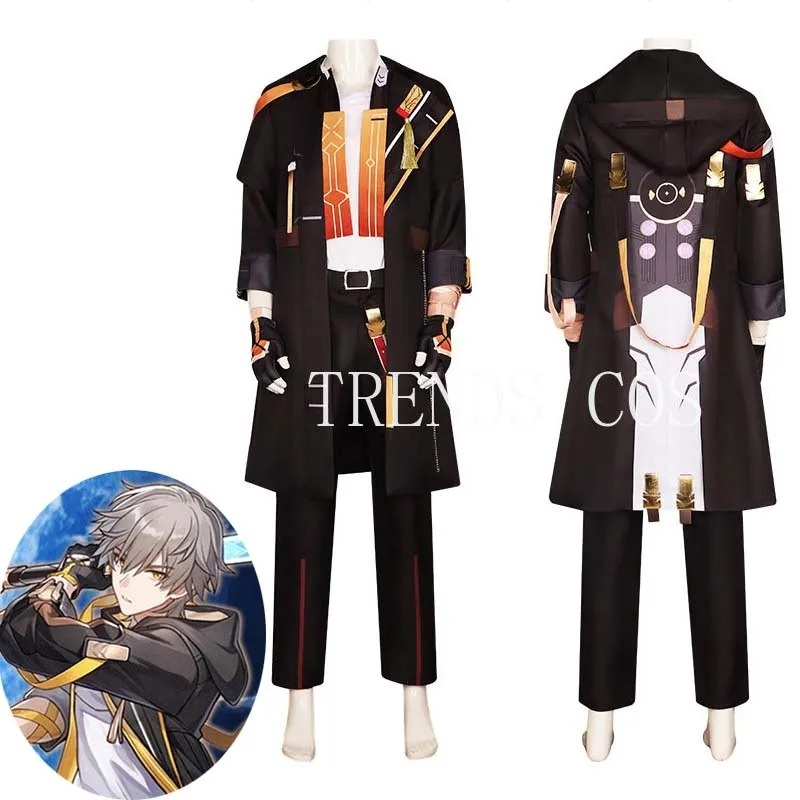 Jaket Sweater Outer Cosplay Game Honkai Star Rail Trailblazer Caelus