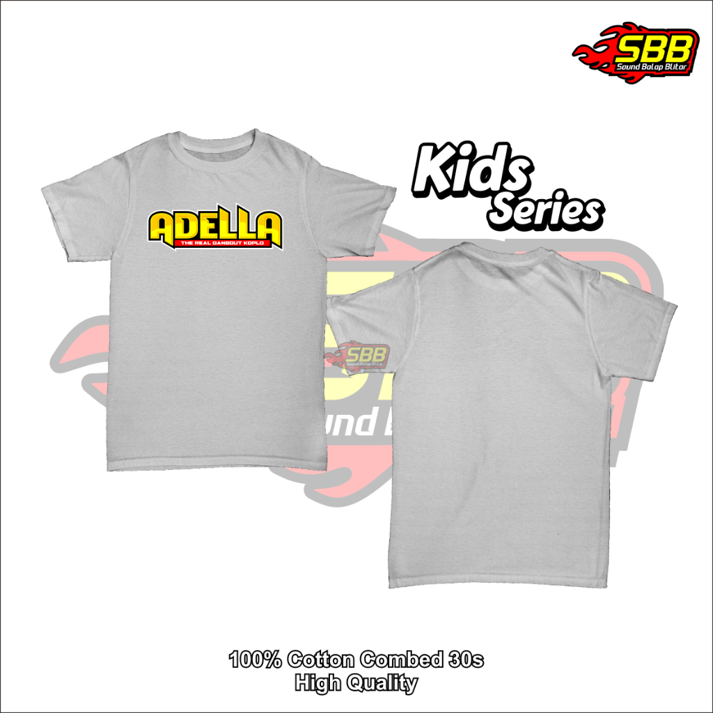 Baju Kaos Anak Adella Katun Combed Distro