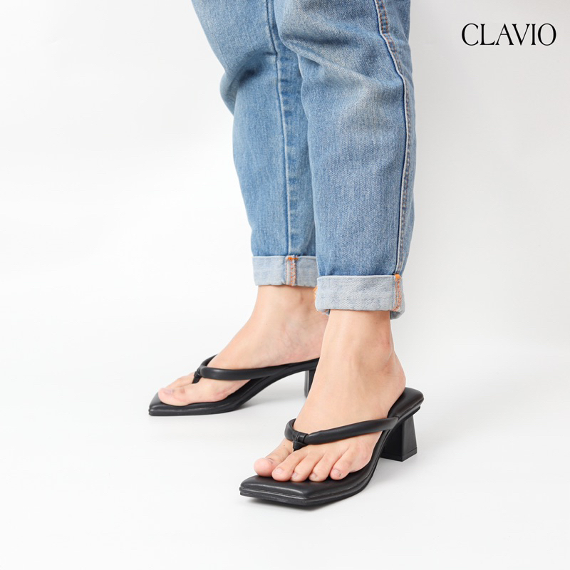 CLAVIO Lavenia Sandal Wanita Heels / Hak 5 Cm