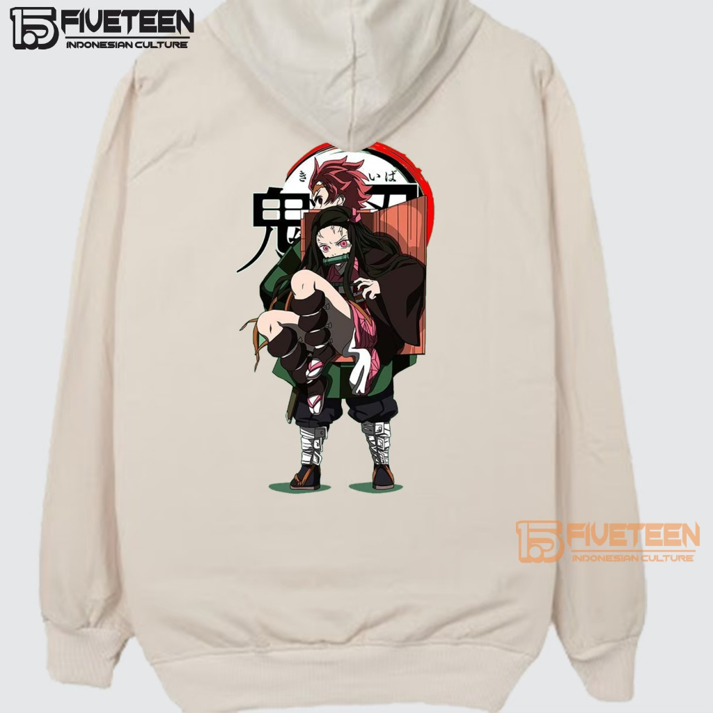 hoodie pria keren kekinian warna cream keju list demon slayer10 sweater cowok distro ori bahan tebal 15fifteen jaket wanita korean style musim dingin zipper hoodie oversize wanita fifteen15 suwiter cewek terbaru 2023