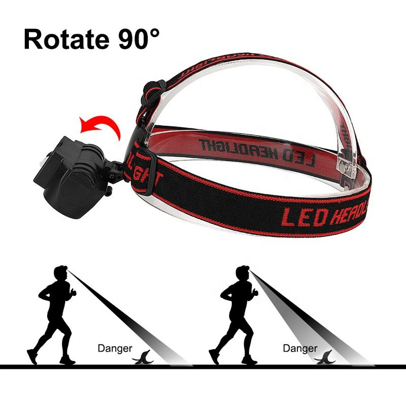 HS-611 Senter Kepala LED + 2COB WATERPROOF RECHARGEABLE