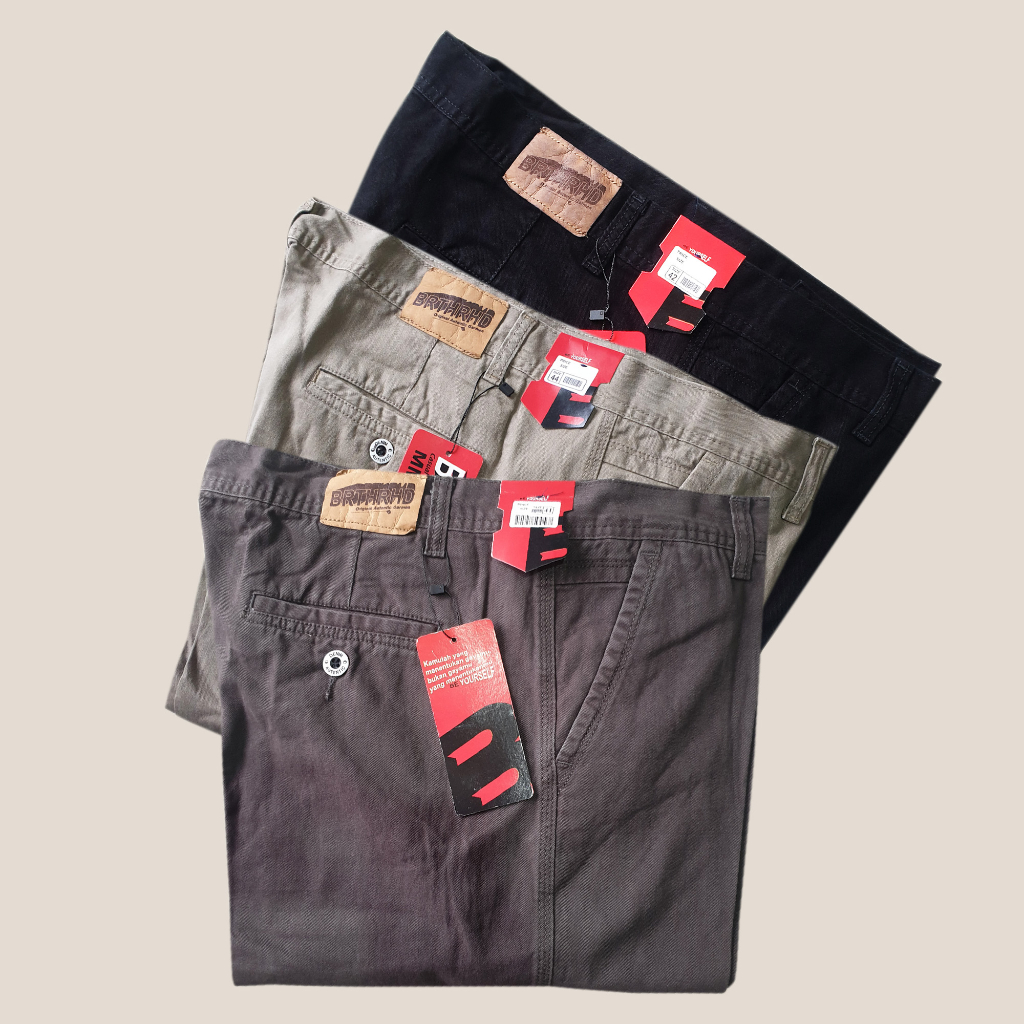 Celana panjang pria Kanvas jumbo big size terbaru BROTHER HOOD ORIGINAL BRAND