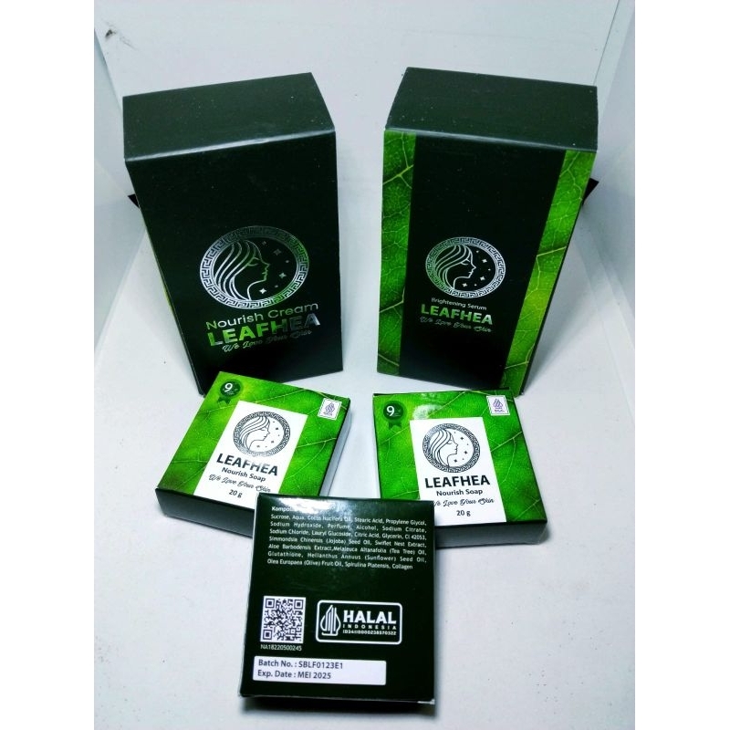 sabun leafhea 100% original member asli sabun, serum, dan cream