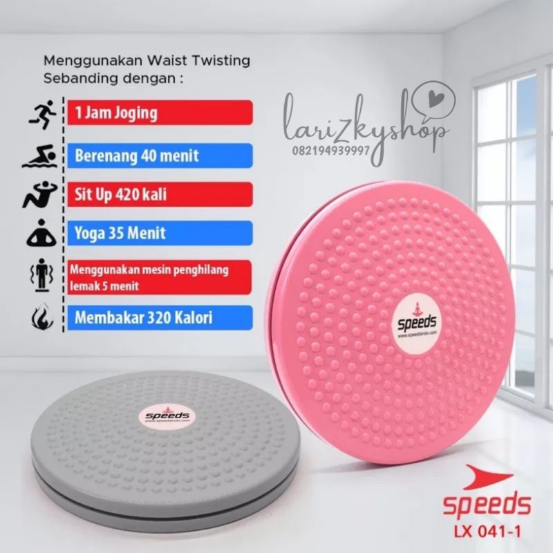 Alat olahraga waist twisting speeds berputar / alat olahraga pengecil perut / alat gym / alat fitnes