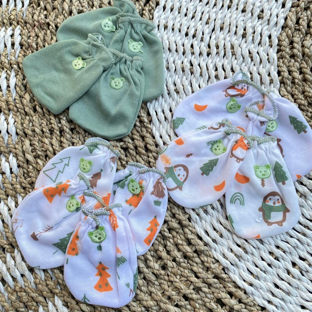 3 Pasang Sarung Tangan Kaki Sarung Tangan Sablon Sartaki bayi kaos kaki bayi DNW BABY