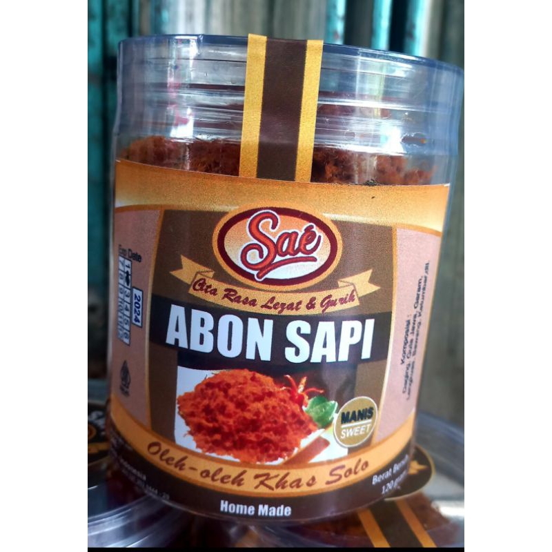 

Abon sapi Asli Solo nett 120gr