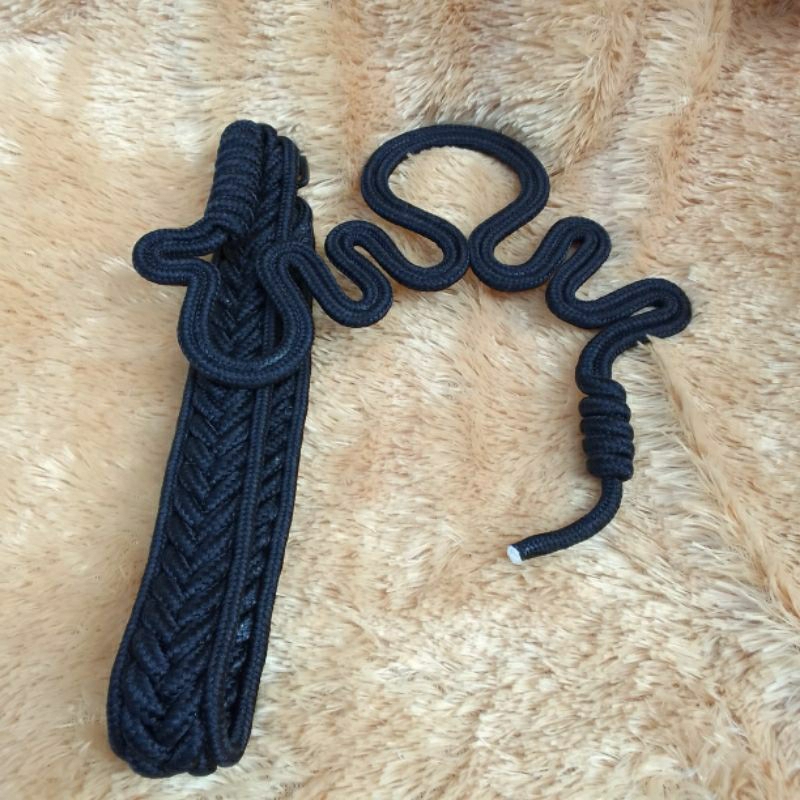 talikur variasi hitam polos/tali kur bentuk komando