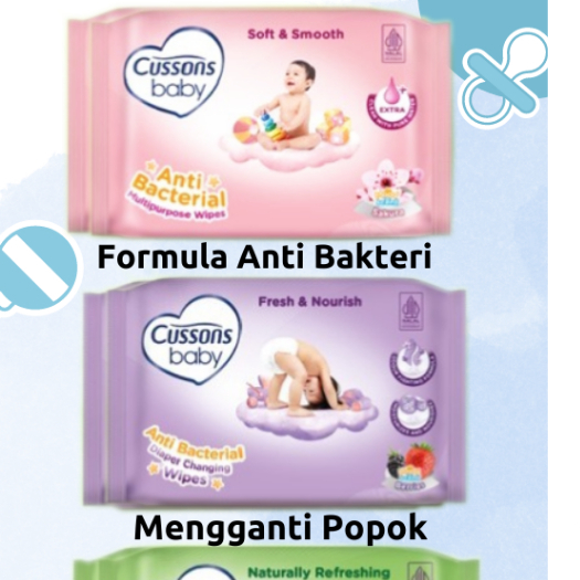 [PROMO] Cussons Baby Wipes 45's + 45's x 2